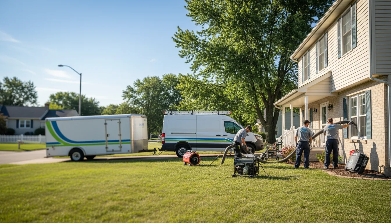 Flooded Basement Restoration And Cleanup With Repair in Portland, MI near me